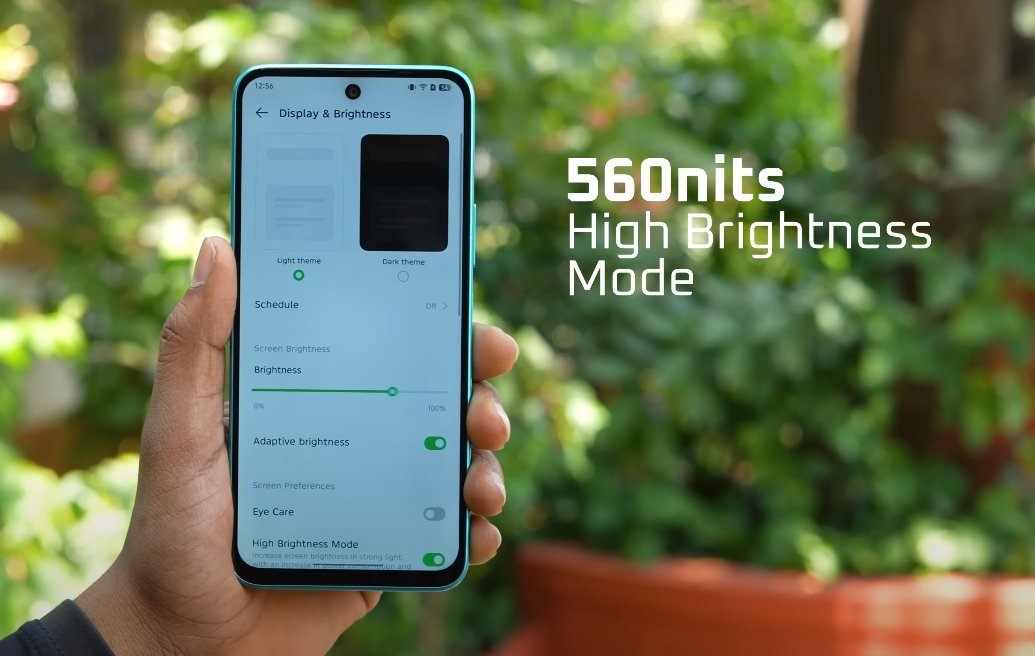 Infinix Note 50x 5G 560 nits high brightness